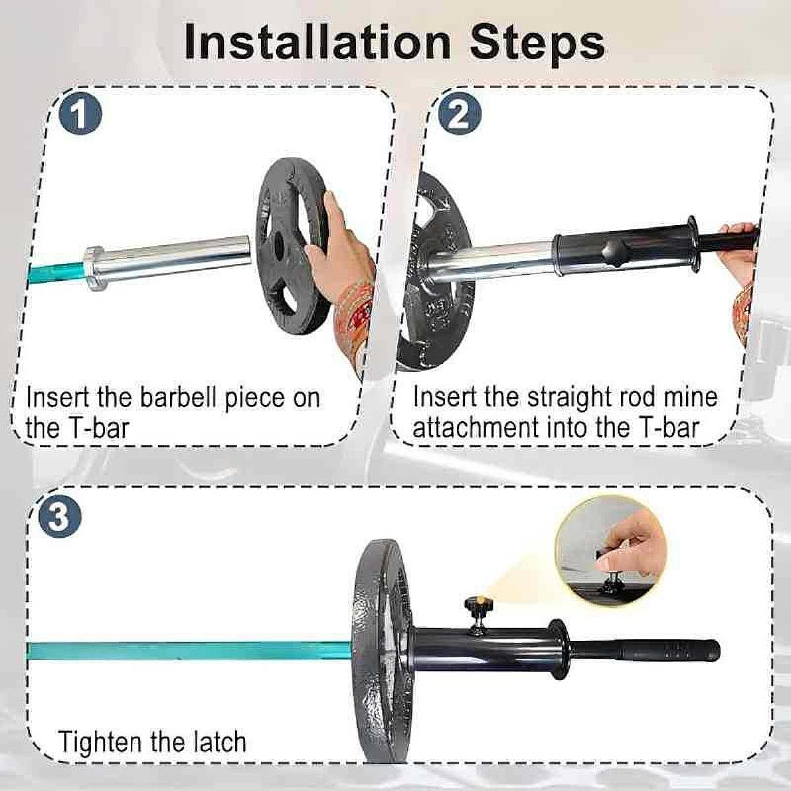 Biceps Barbell Handle Attach M - Home Gym Equipment Set review and price