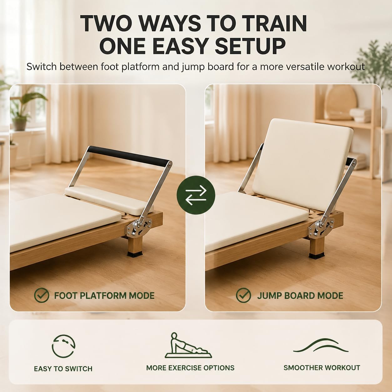 Foldable Pilates Reformer, Hom - Leg Home Gym Workout review and price