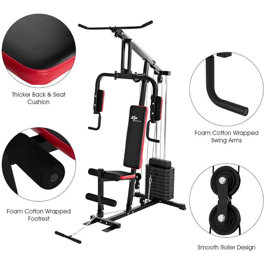 Multifunction Home Gym System, - Leg Home Gym Workout review and price