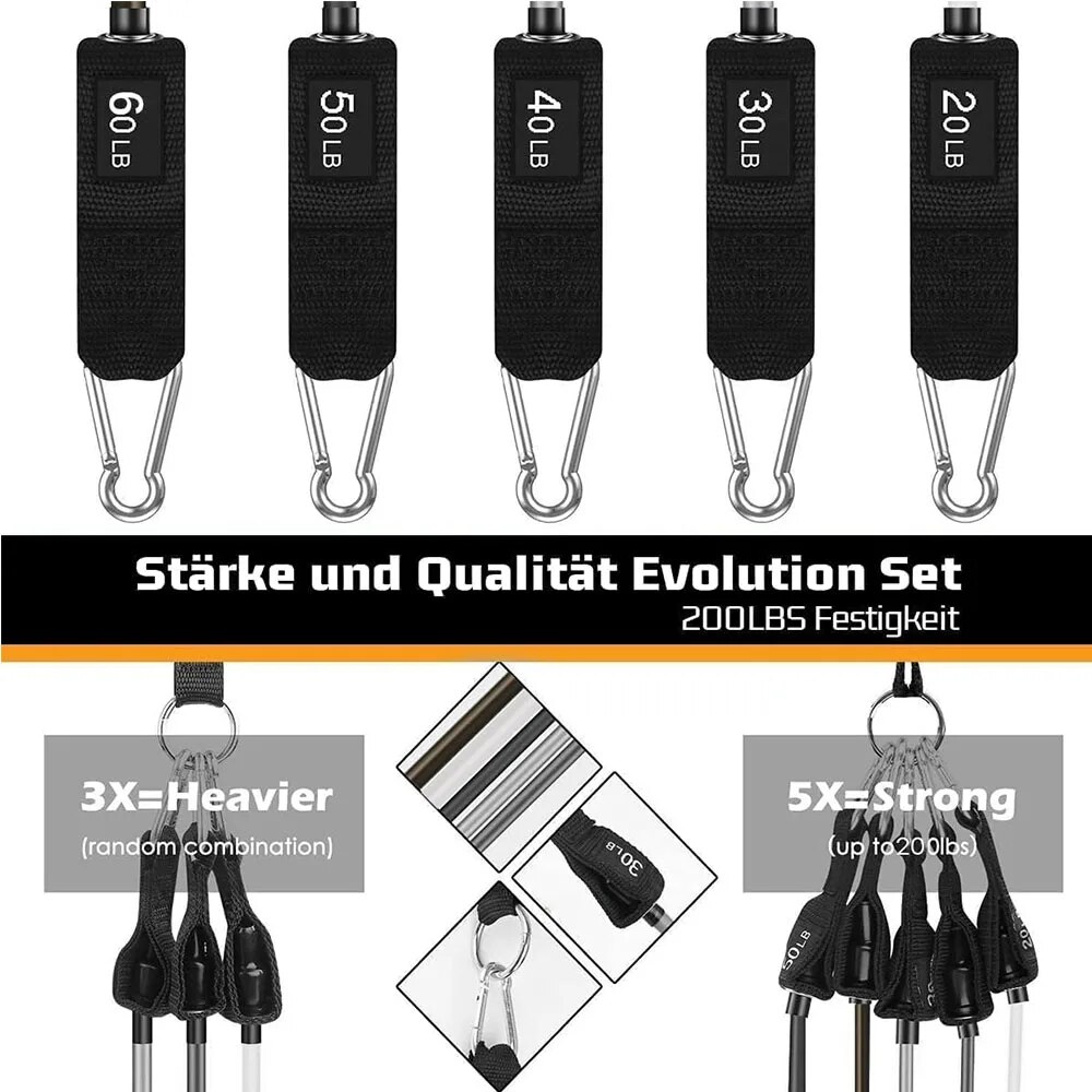 Resistance Bands Set Tension P - Home Gym Routine review and price