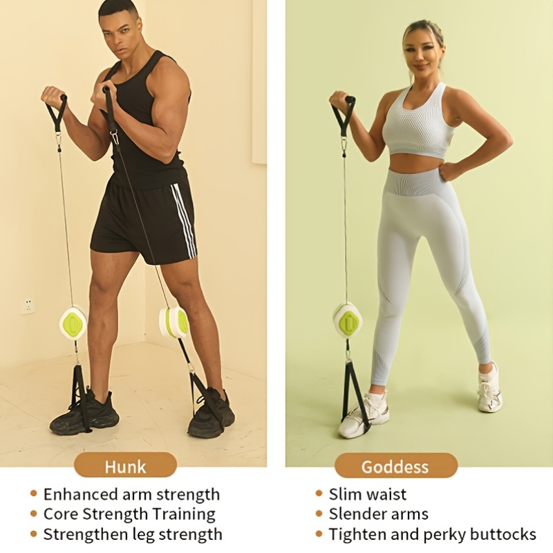 Portable Retractable Cable Tra - Home Gym Routine review and price