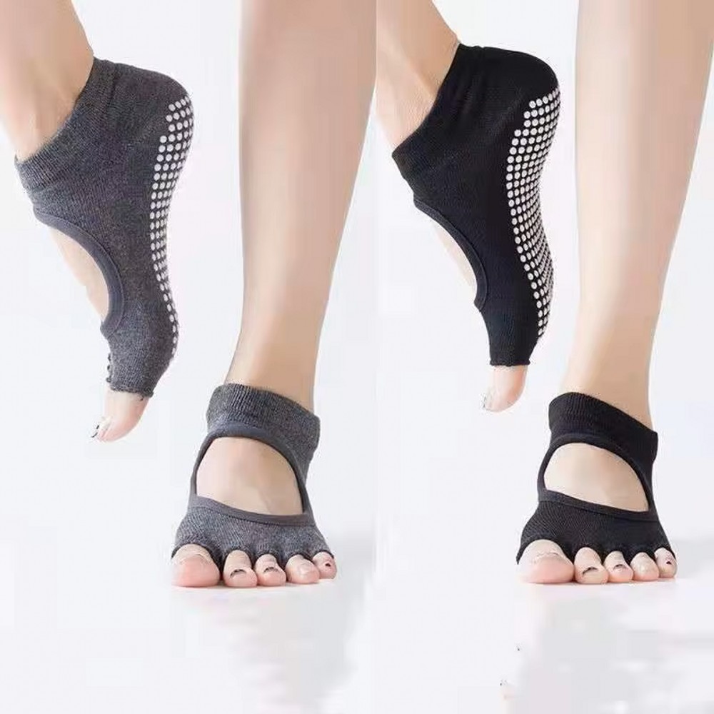 Backless Five Toe Yoga Socks O - Home Gym Yoga review and price